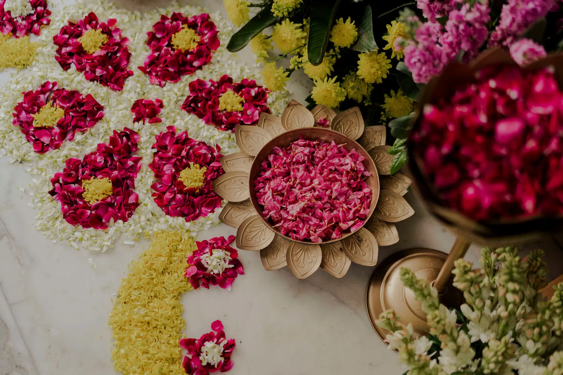 The Garden of Blessings — lotus pink blessing ceremony by Sage & Saaj