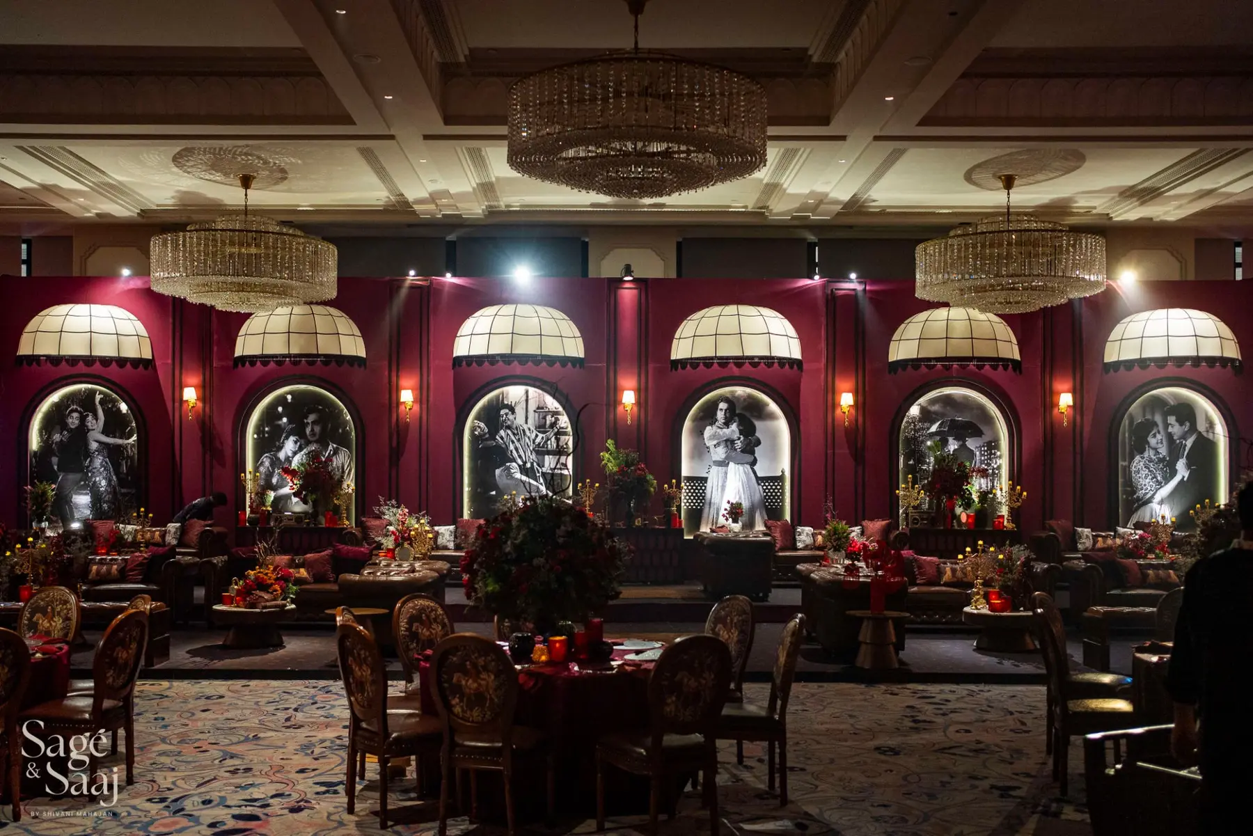Oxblood ballroom for Bollywood Rogue Reds
