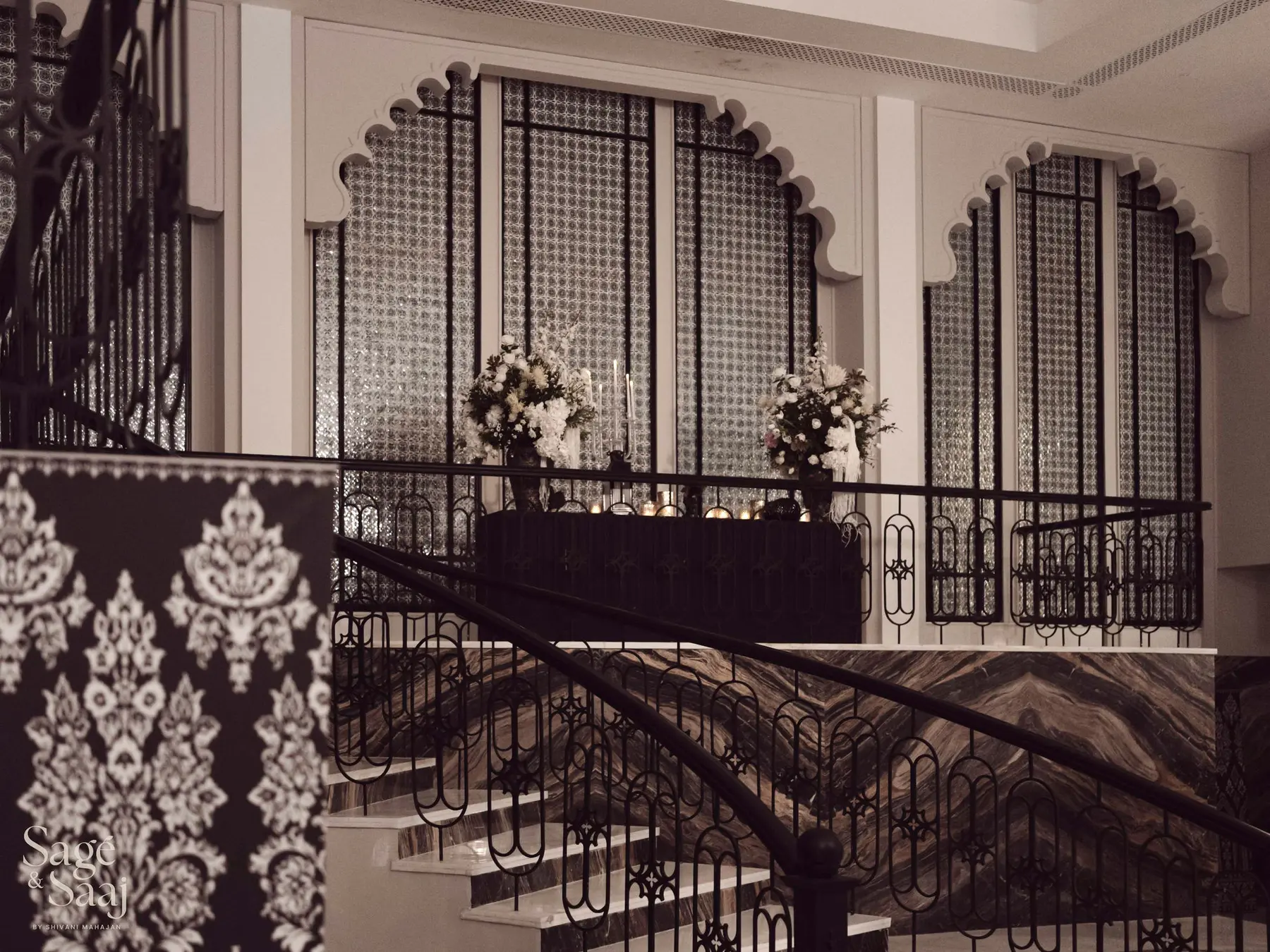 Monochromatic Sufi Night — shamadan and textile detail by Sage & Saaj