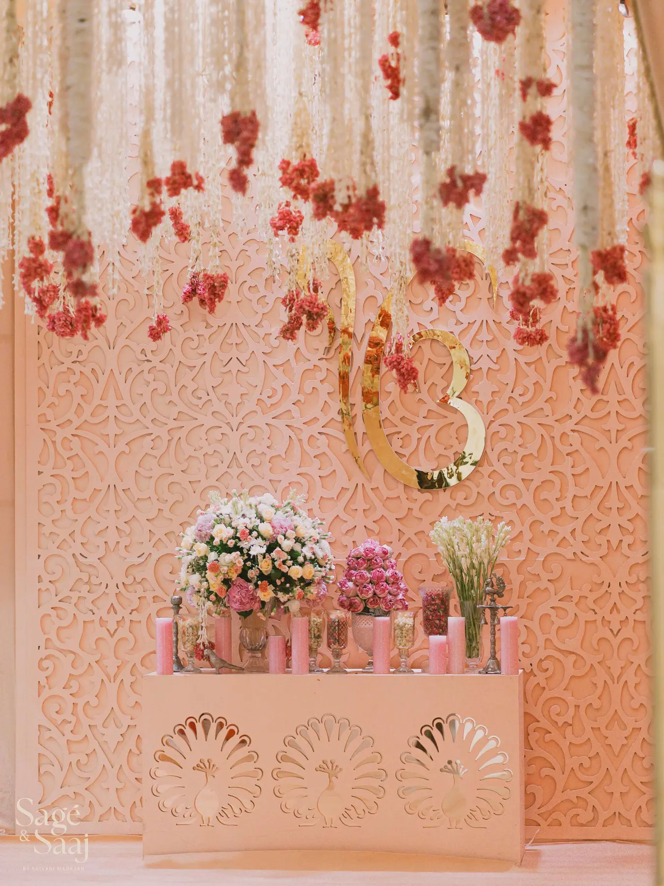 Anand Karaj — pastel day-wedding florals by Sage & Saaj